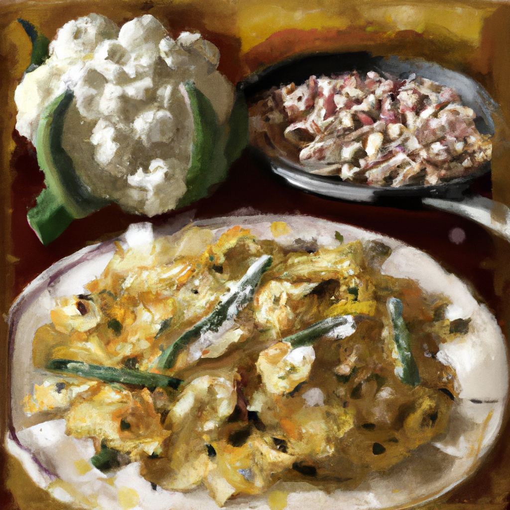 Cauliflower Pasta with Pecorino, Grated Egg, and Pine Nuts
