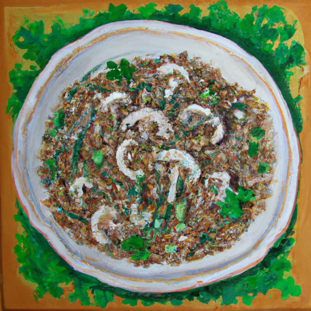Quinoa with Dandelion Greens, Mushrooms and JalapeÃ±o-Cilantro Dressing