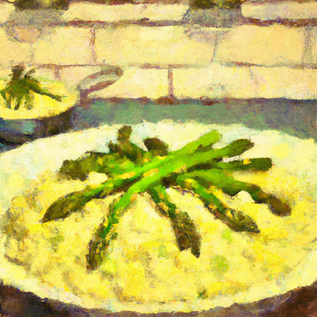 Almost-Risotto Cheesy Asparagus Rice