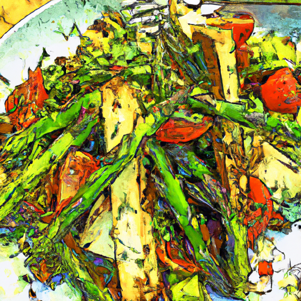 Chimichurri Tofu with Grilled Asparagus and Fennel Salad