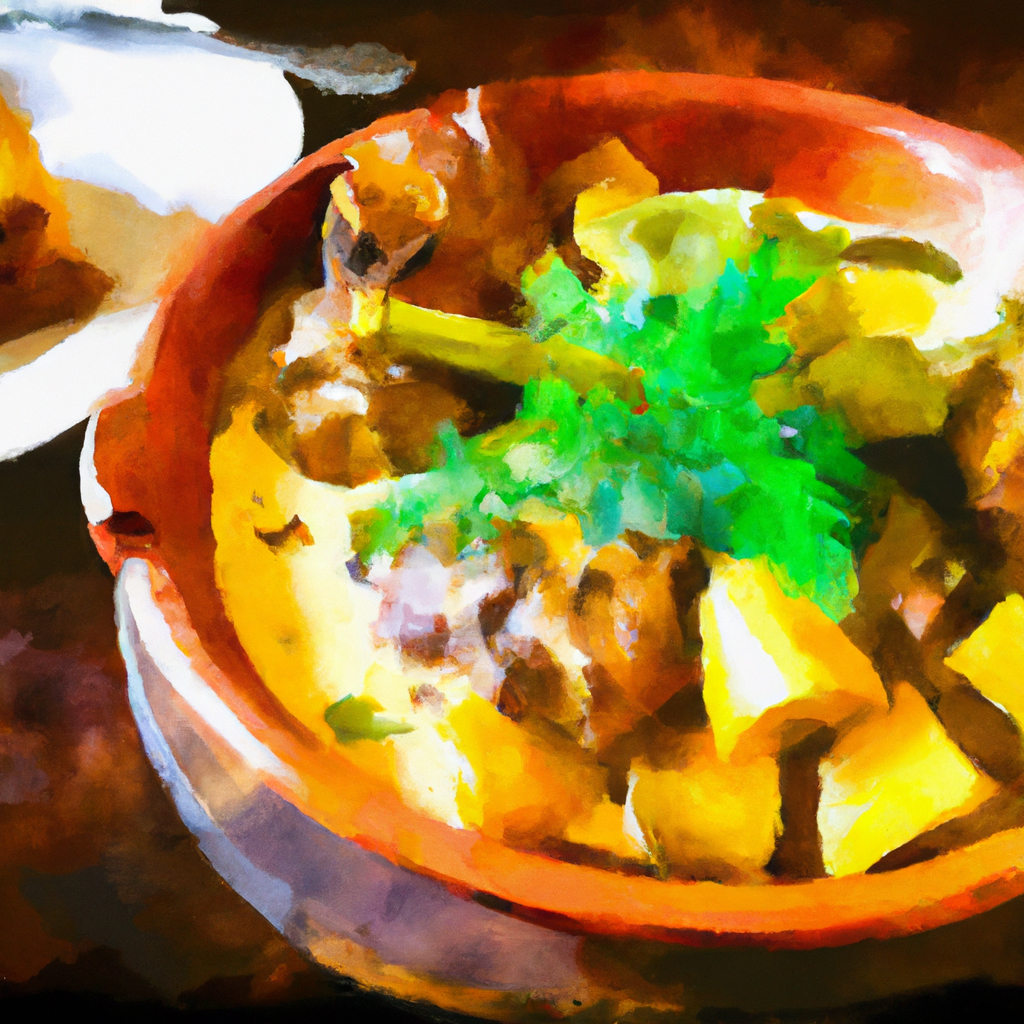 Lamb and Artichoke Stew with polenta