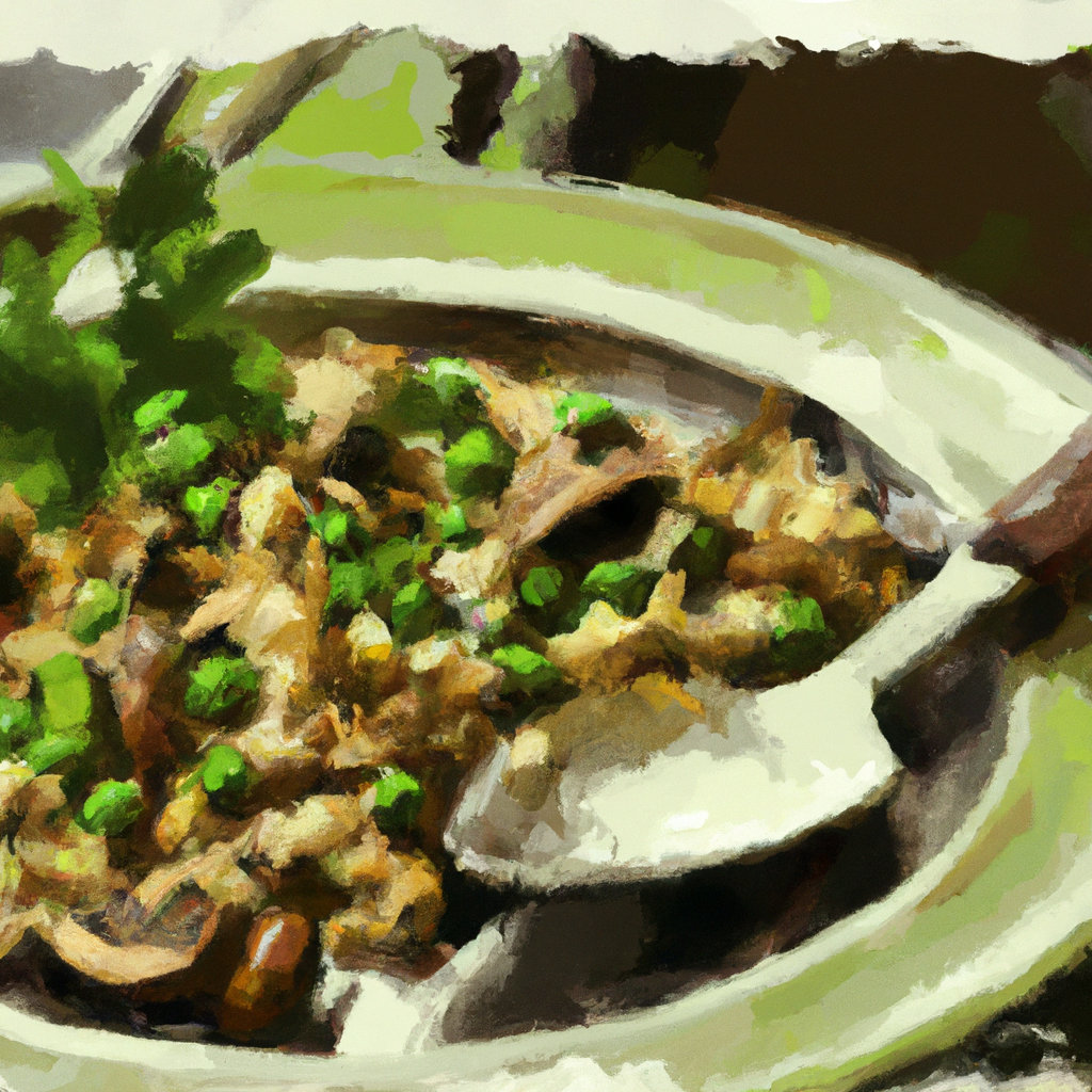 mushroom and pea risotto