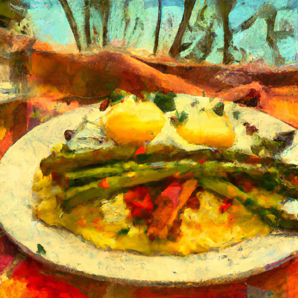 Polenta Huevos Rancheros with Asparagus