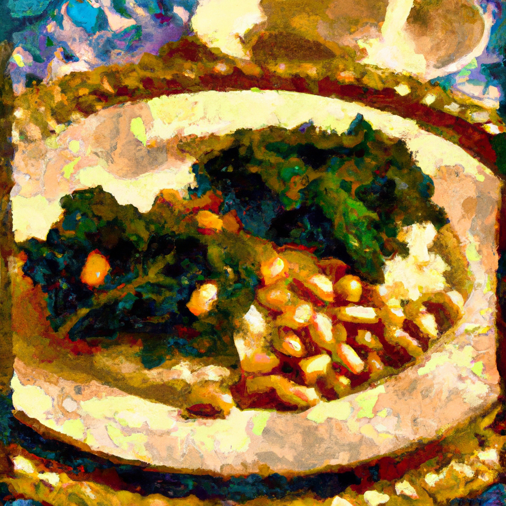 polenta with white beans and kale