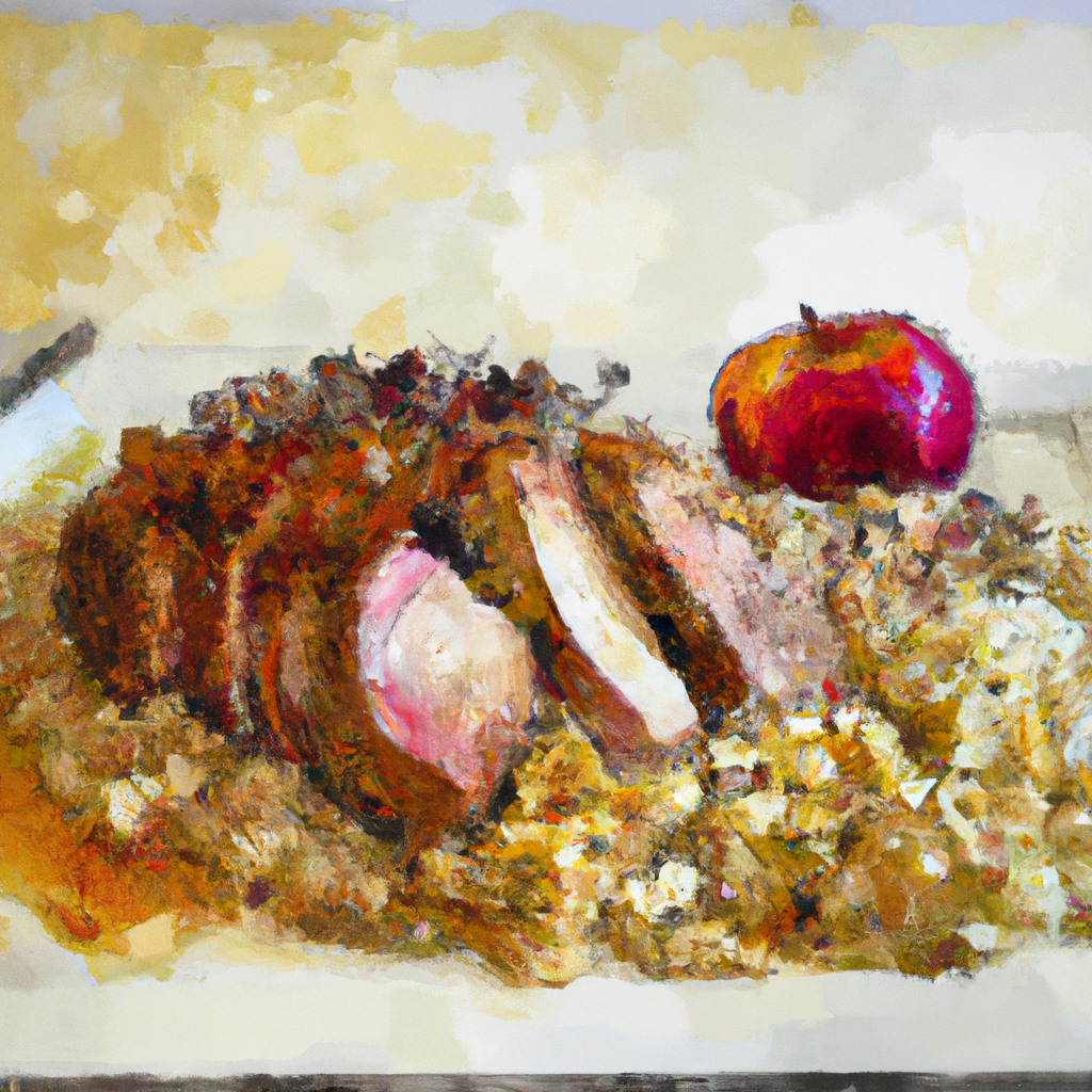 rosemary dijon pork tenderloin with apples and cabbage