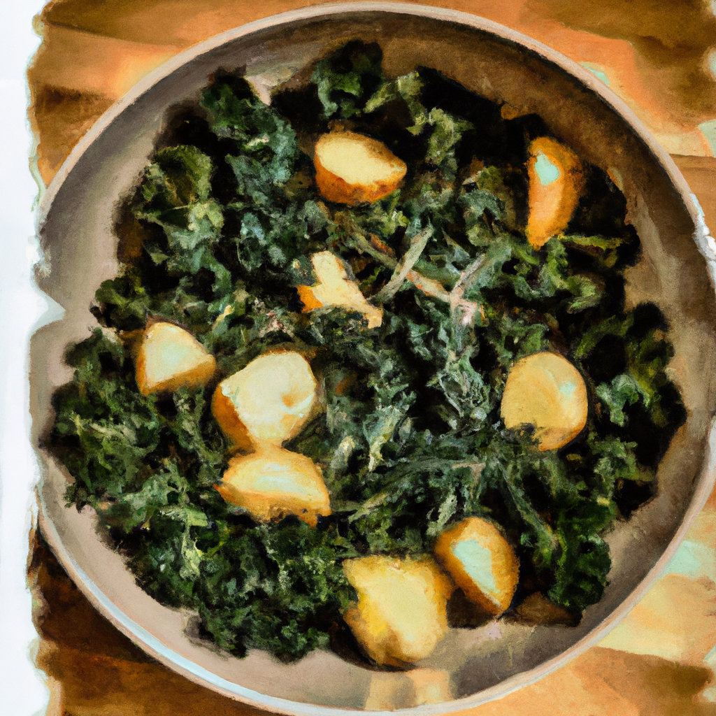 Sautéed Kale with Potatoes and Rosemary